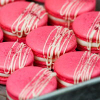 image of french macarons that were made using this macaron troubleshooting guide