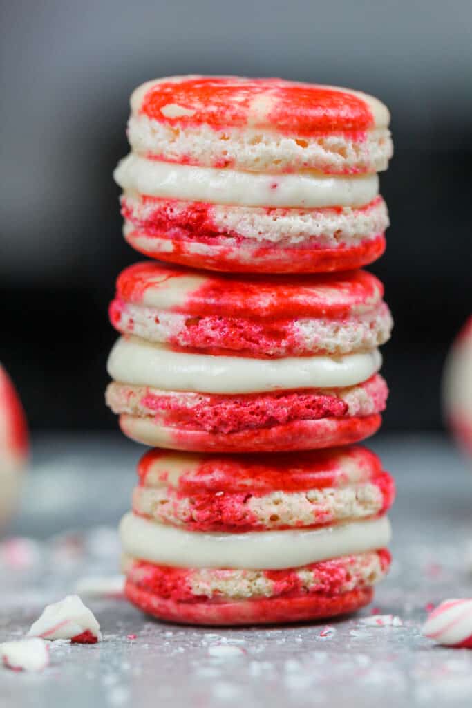 image of french peppermint macarons