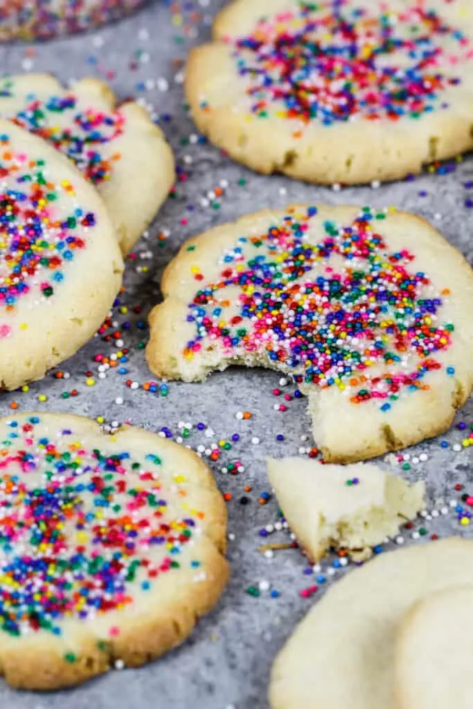 cream cheese shortbread cookies easy 5 ingredient recipe