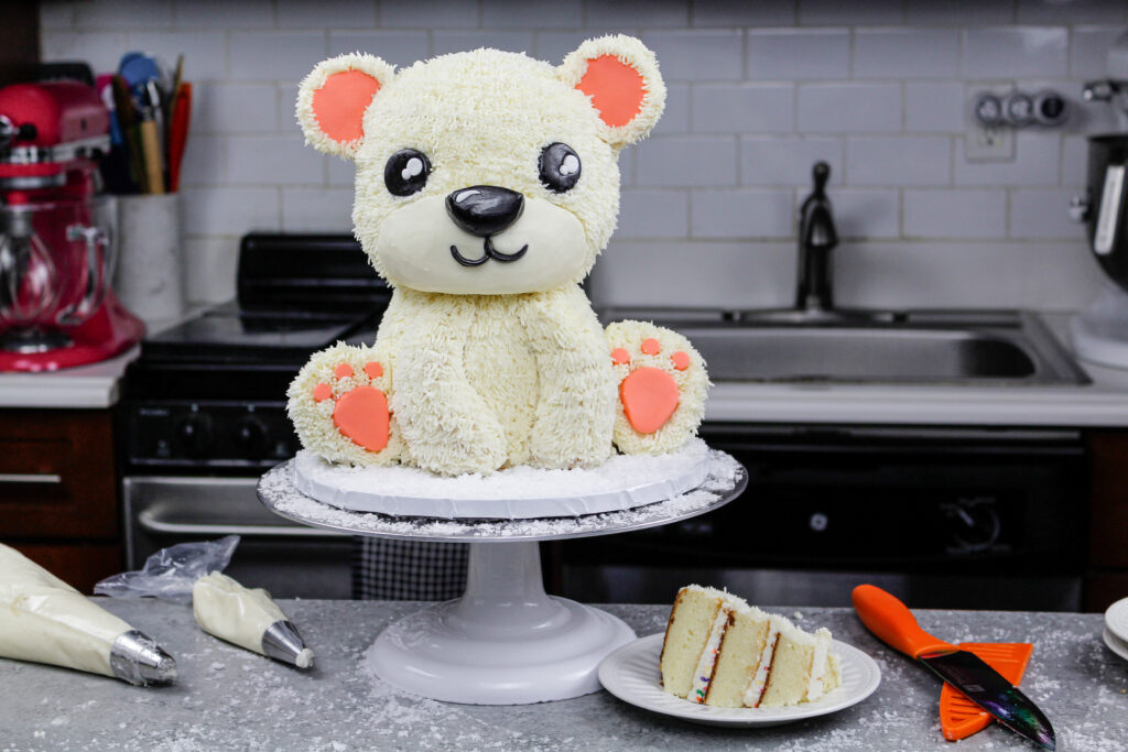 Penguin and Polar Bear Christmas Cake