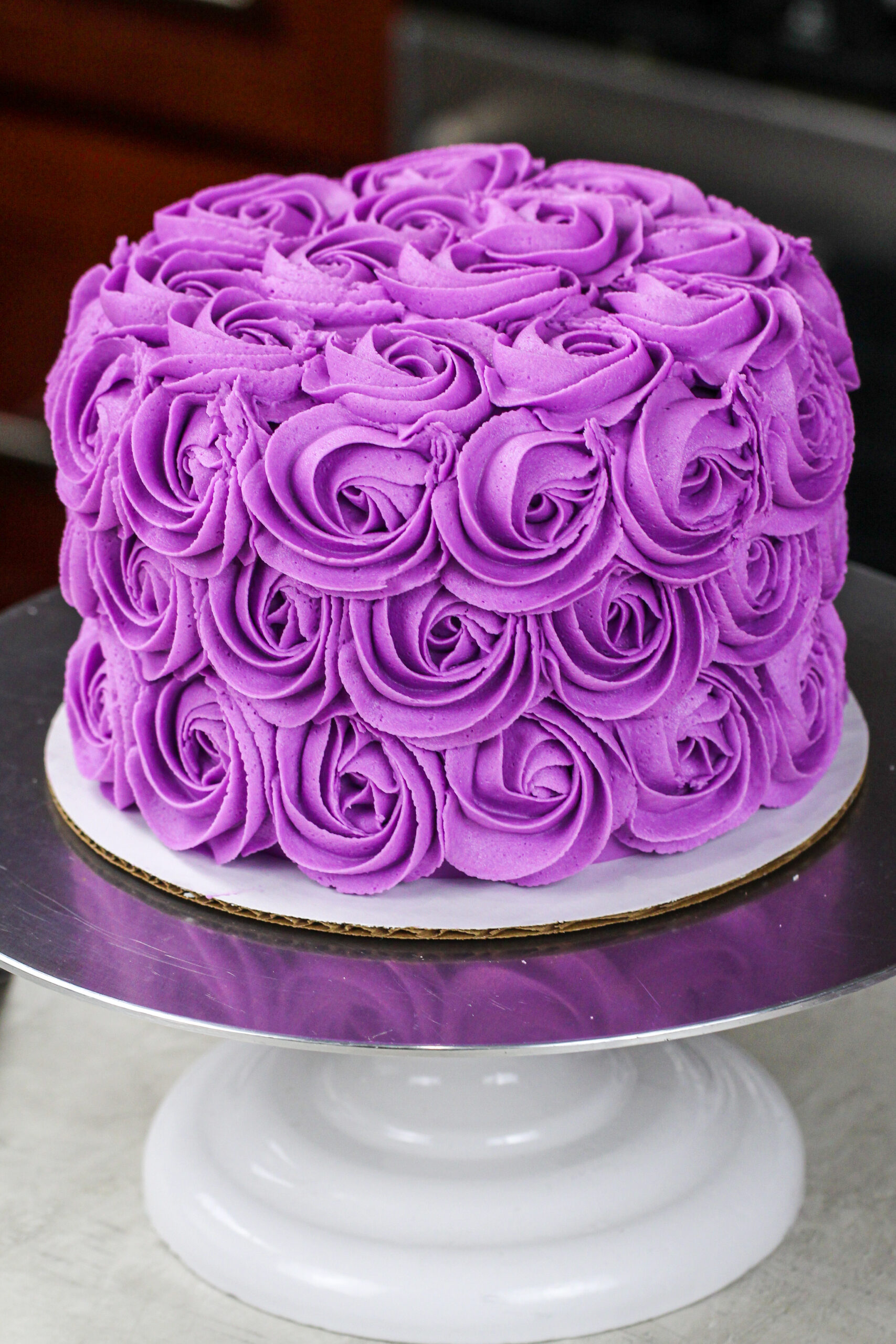 Rose Swirl Cake Tutorial - YouTube