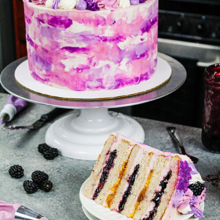 Blackberry Lime Layer Cake