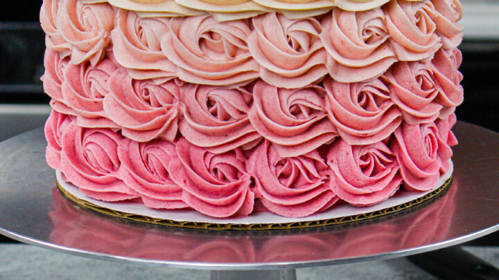 GIANT Rose FLOWER Cake! - YouTube
