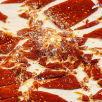 image of caramelized sugar shards made using just water and granulated sugar