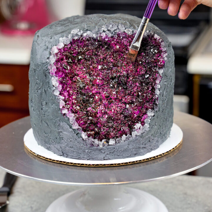 Geode Cake Easy Recipe  Tutorial w Rock Candy