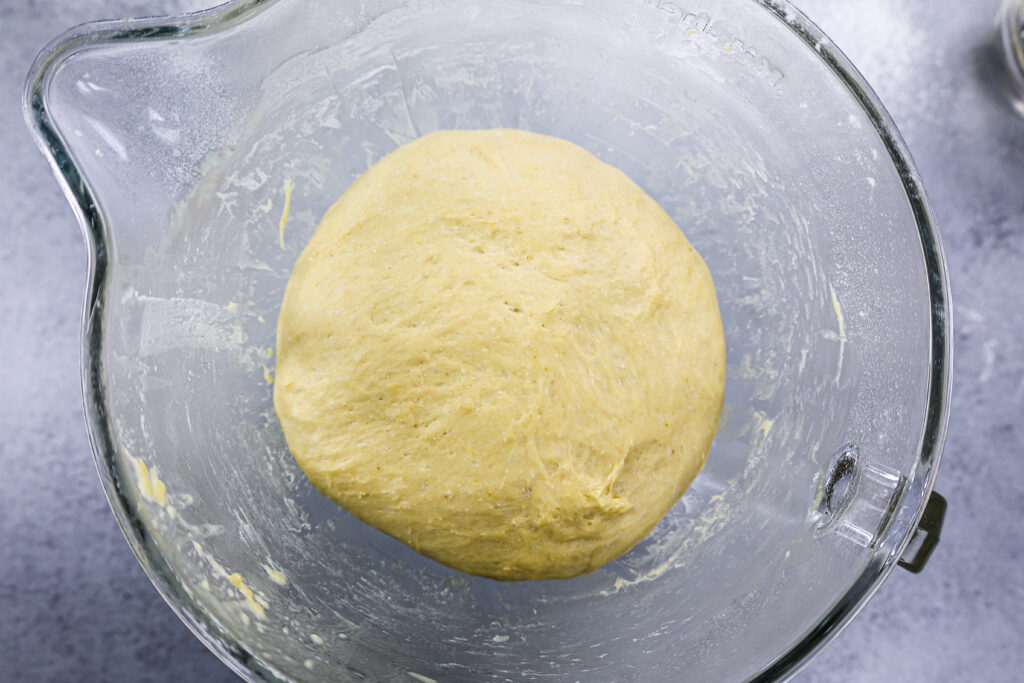 image of pumpkin cinnamon roll dough