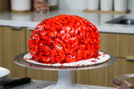 Red Velvet Brain Cake (Perfect for Halloween!)