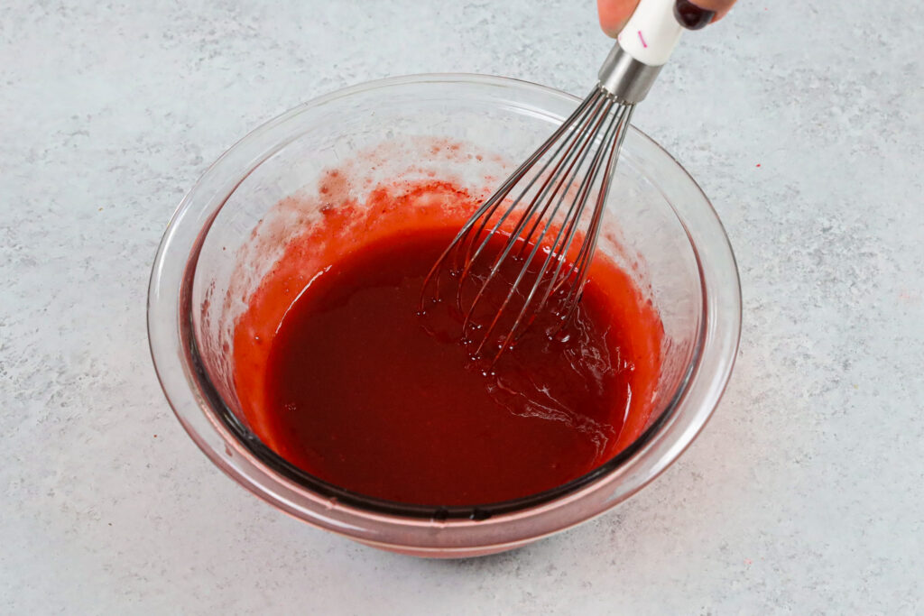 image of edible blood made with raspberry jam that actually tastes good