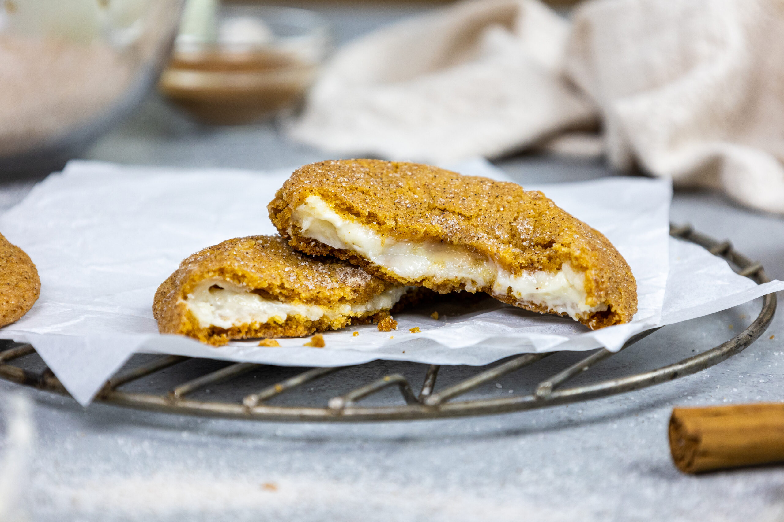 Pumpkin Cream Cheese Cookies - Domestically Speaking