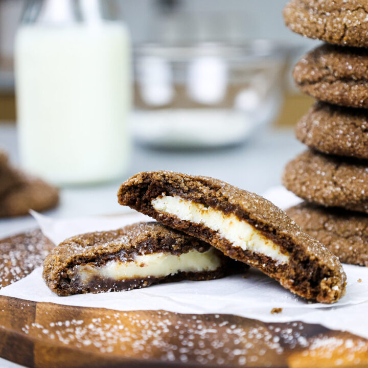 365 Days of Baking & More - Cream Cheese Chocolate Chip Cookies!!! RECIPE:   These chocolate chip cheesecake cookies are a  decadent combination of two of the most popular desserts. If you're