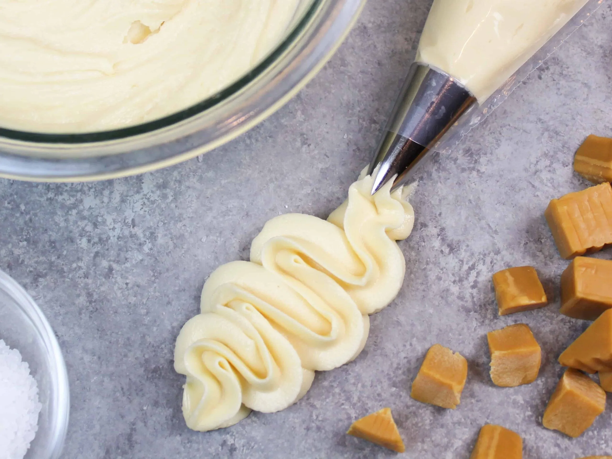 salted caramel frosting photo