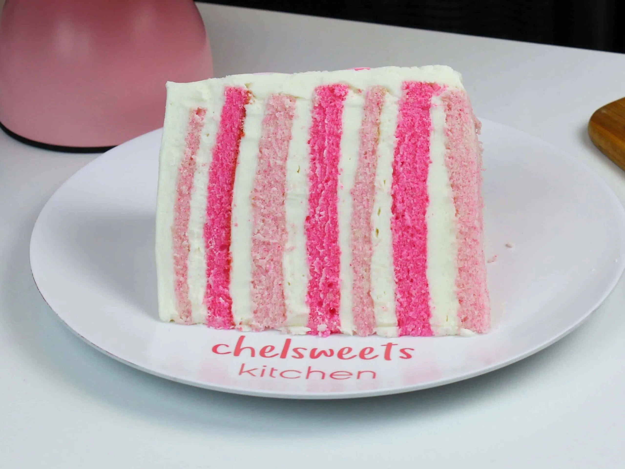 Pink Velvet Valentine's Day Cake Slice