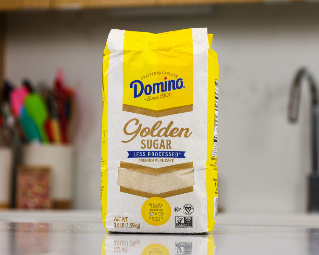 image of domino golden sugar on counter