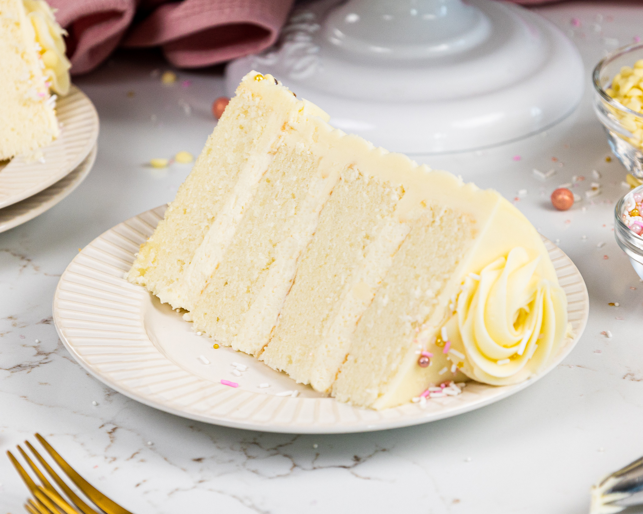 Vanilla Layer Cake Recipe: Delicious, One-Bowl Recipe - Chelsweets