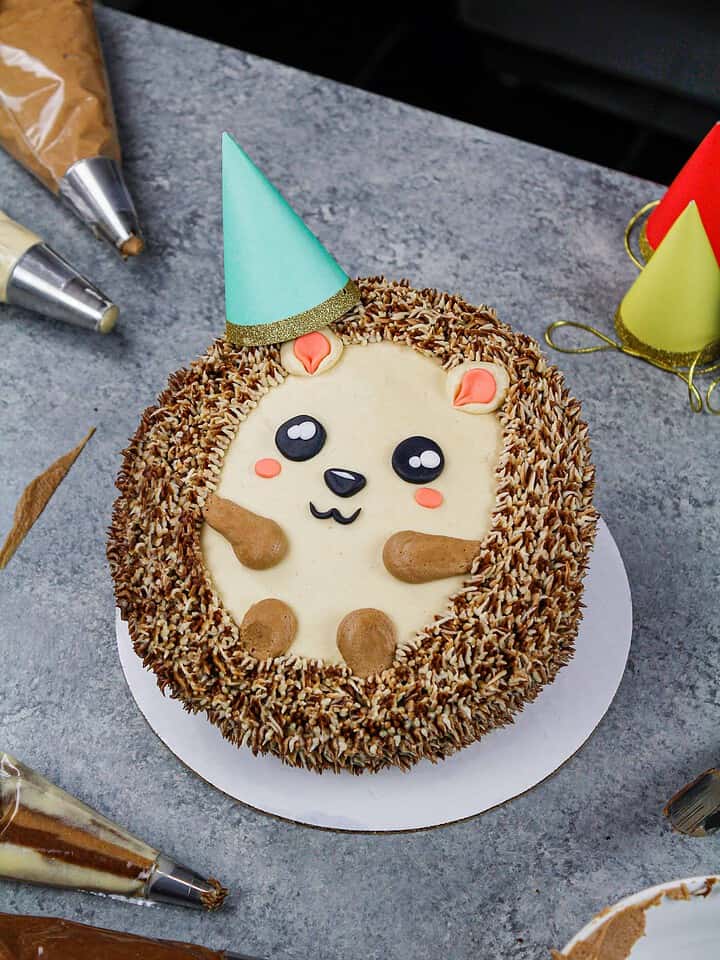 Hedgehog Cake Easy And Adorable Cake Recipe And Tutorial