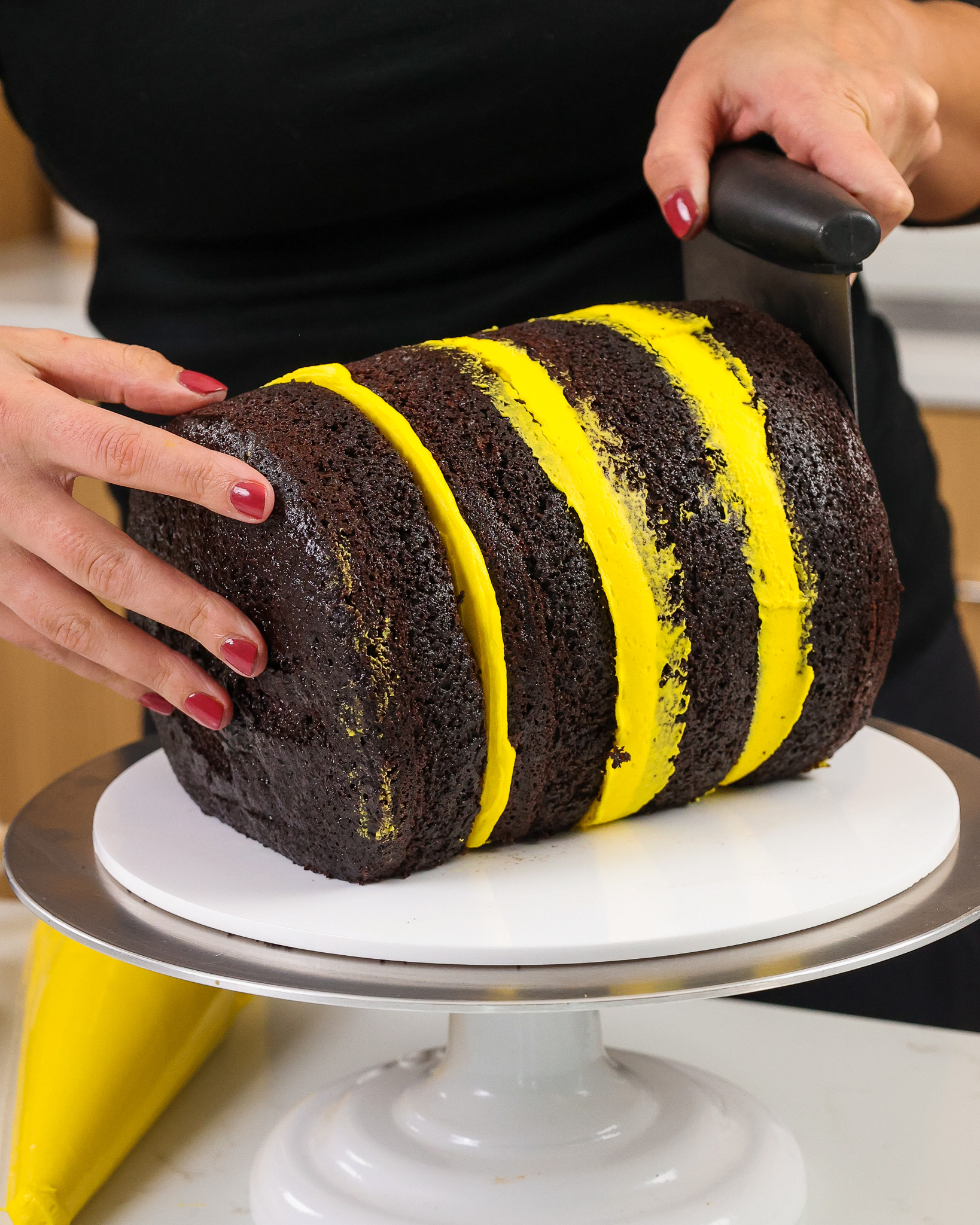A Bumblebee Dot Cake | Ferguson Plarre's Bakehouse