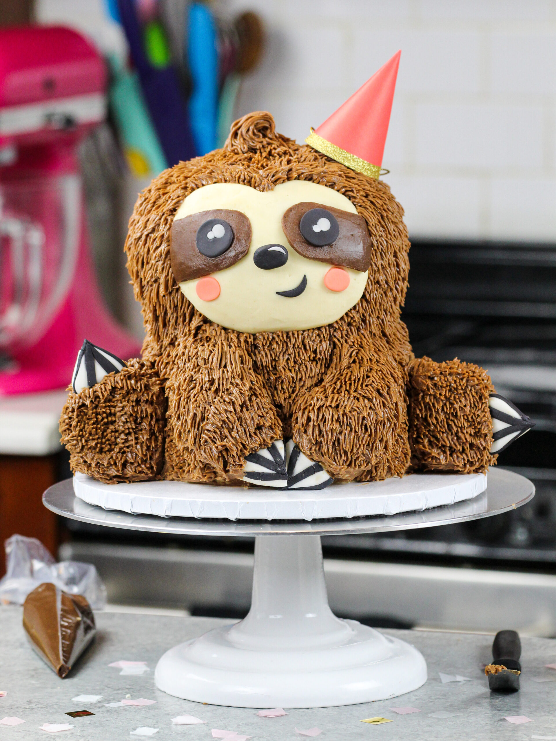 Sloth Cake: Easy Recipe With Step-by-Step Video Tutorial | Sets Adorable  Couple Design Cake Adornments Bithday Party Craft Cake Decors 