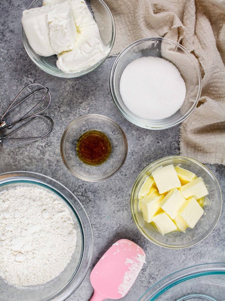 Cream Cheese Shortbread Cookies Easy 5 Ingredient Recipe