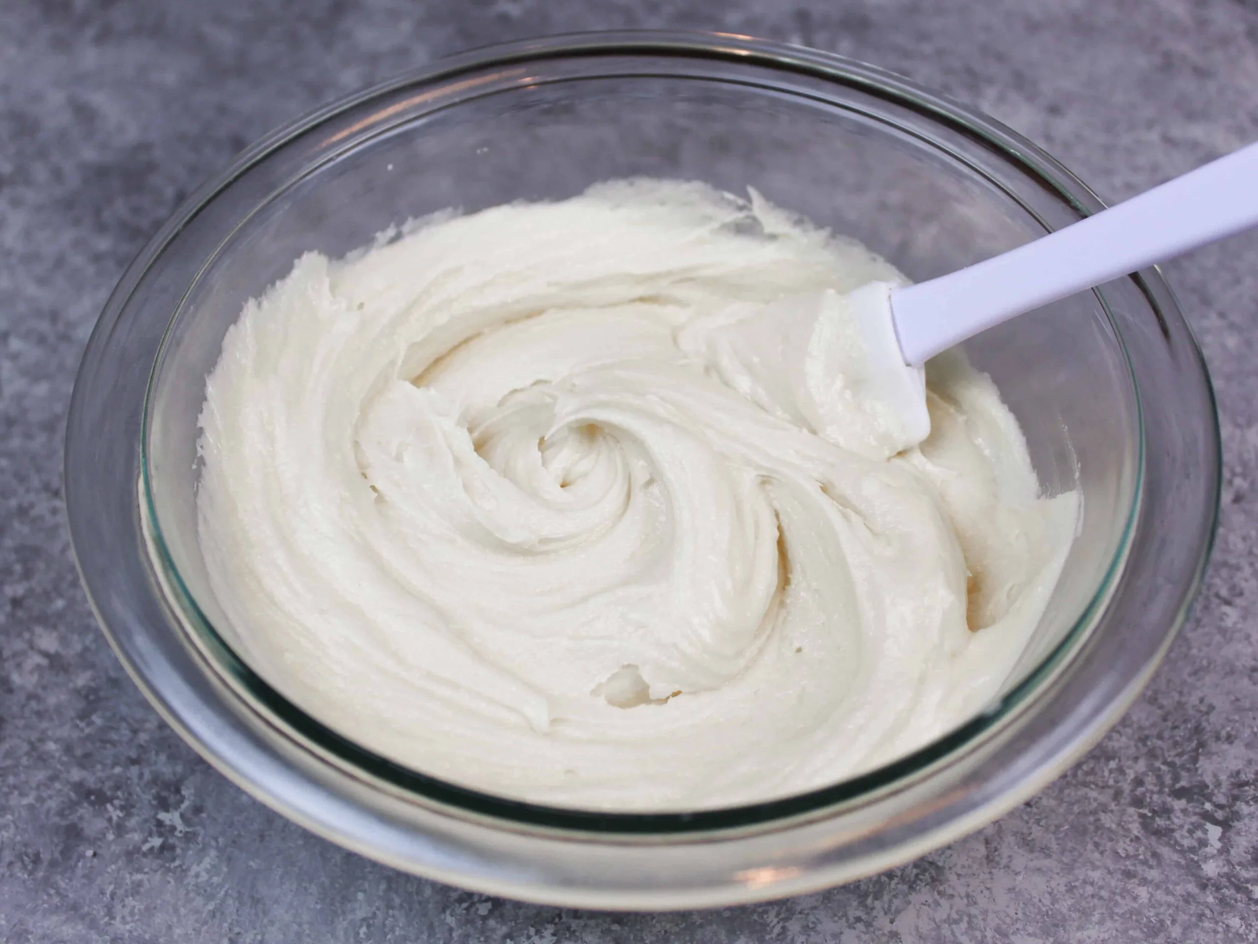 image of vegan frosting in a bowl