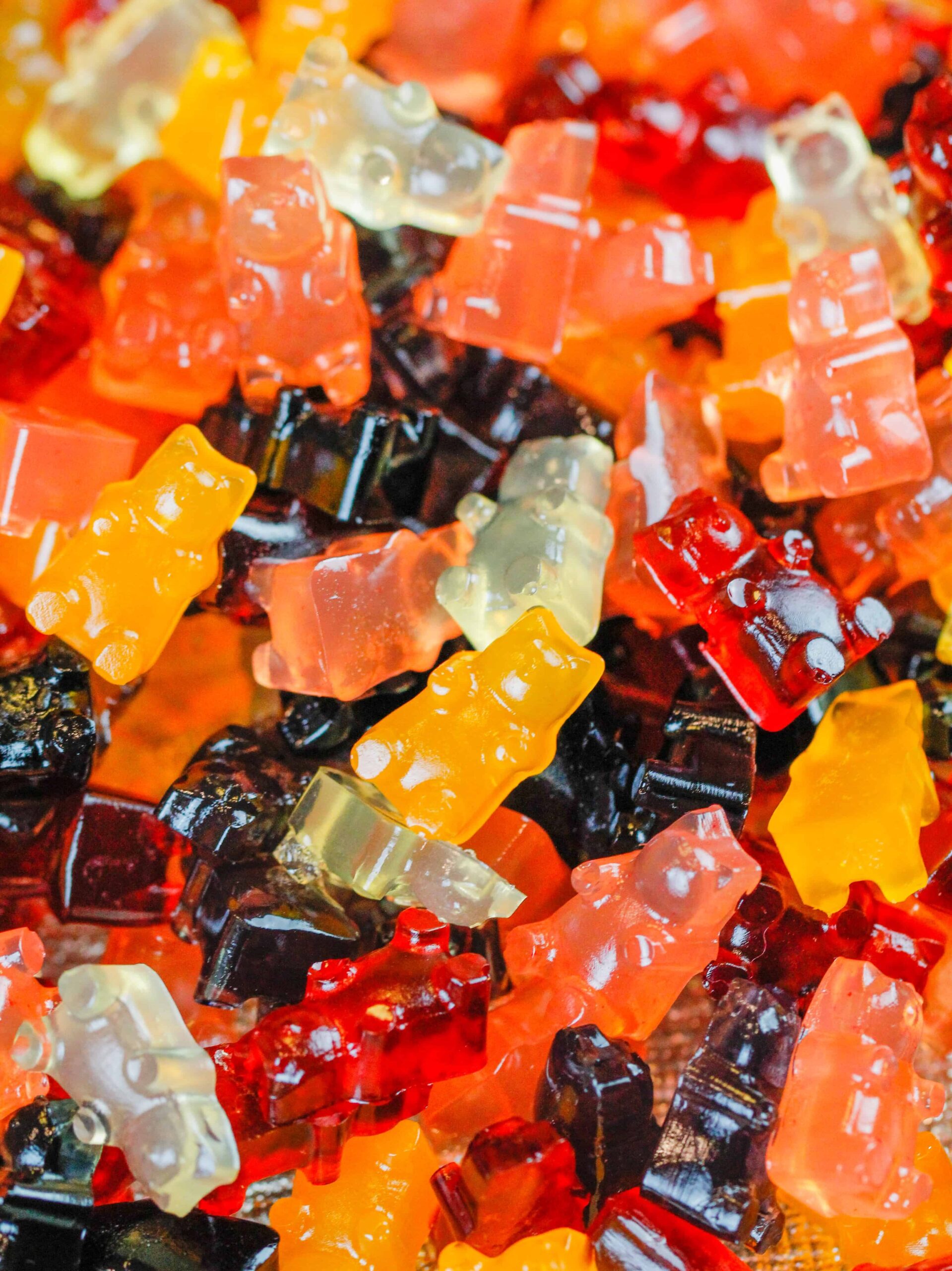 image of healthy gummies piled together to show the different flavors