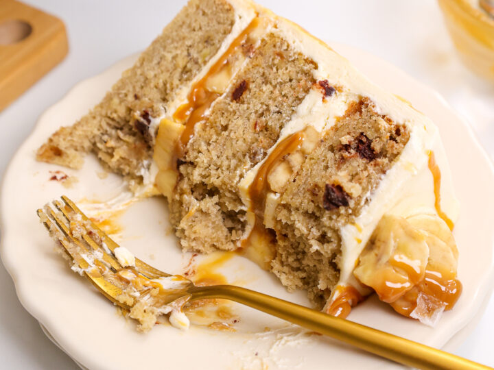 Banana Bread Traybake/Banoffee Traybake Cake - Larder Love