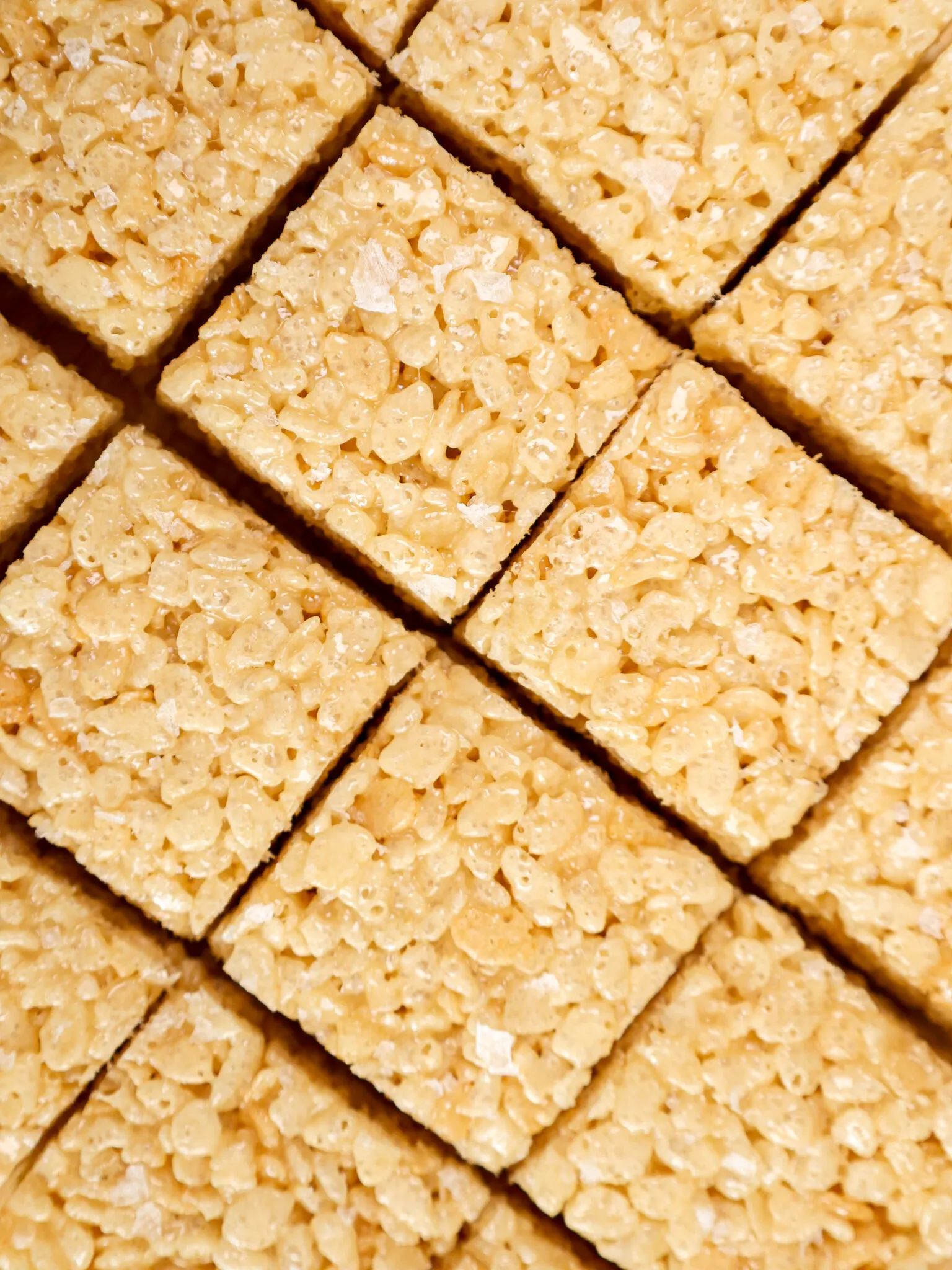 image of a batch of rice krispie treats that have been cut into squares