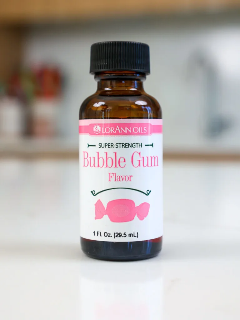image of bubblegum extract in a bottle