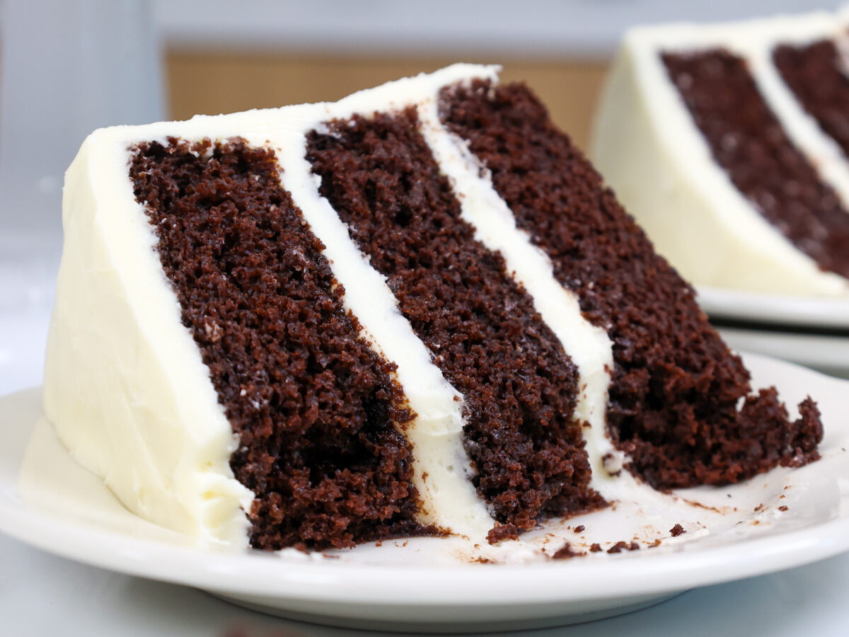 Indulge in the Delectable Symphony of Chocolate Cake with Cream Cheese Frosting