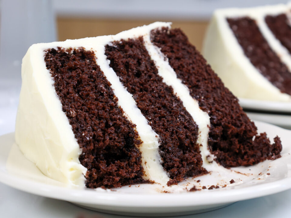 Chocolate Cake With Cream Cheese Frosting Delicious Recipe