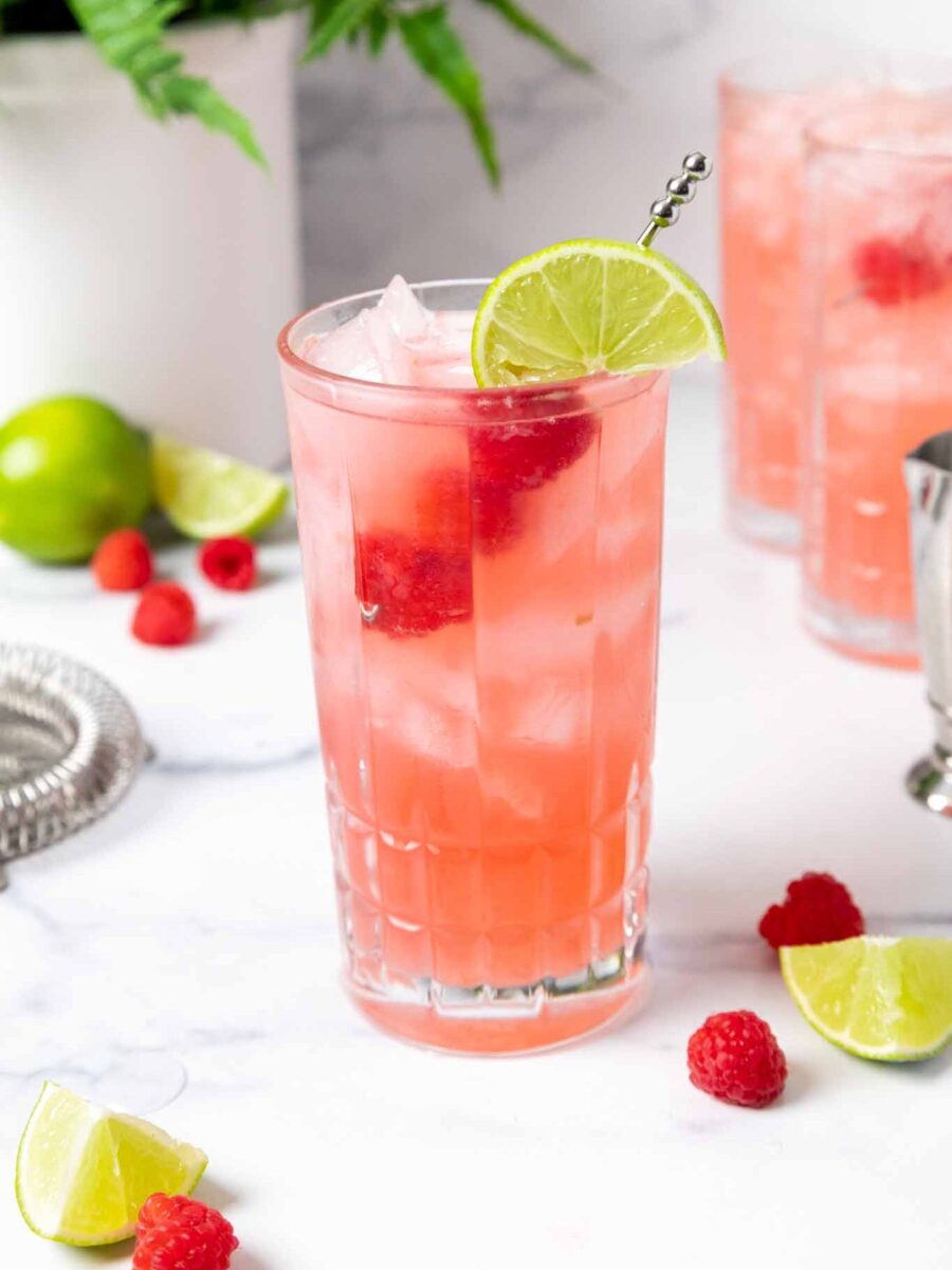 Floradora Cocktail Fresh And Fruity Raspberry Gin Drink