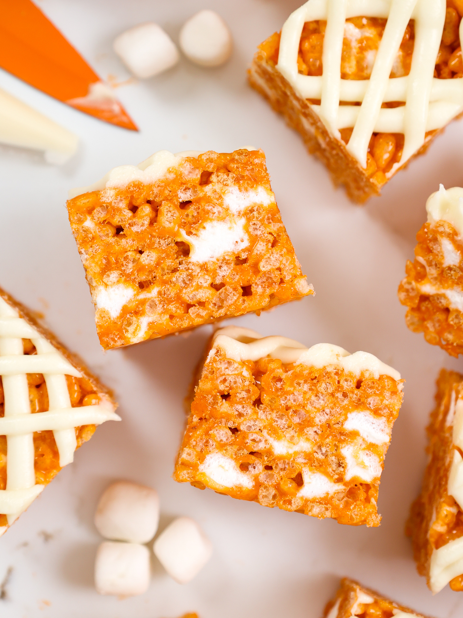 Pumpkin Rice Krispie Treats Chelsweets