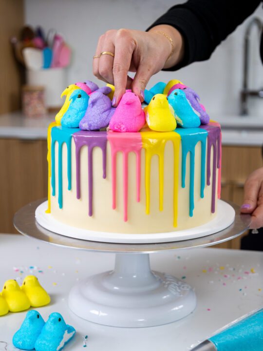 Events by Emily - How fun is this cake?? The rainbow drip ganache had me  stressing but it was worth it. The bright colors were so fun for this theme  and the