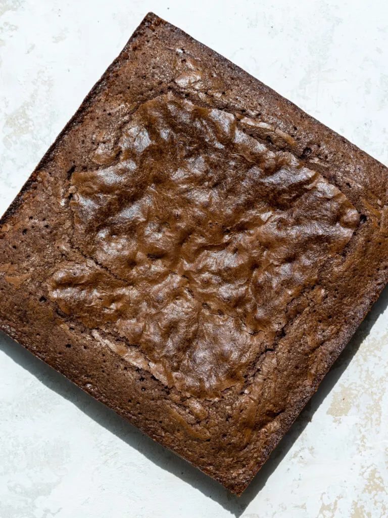 image of brownies that have been baked and removed from the pan