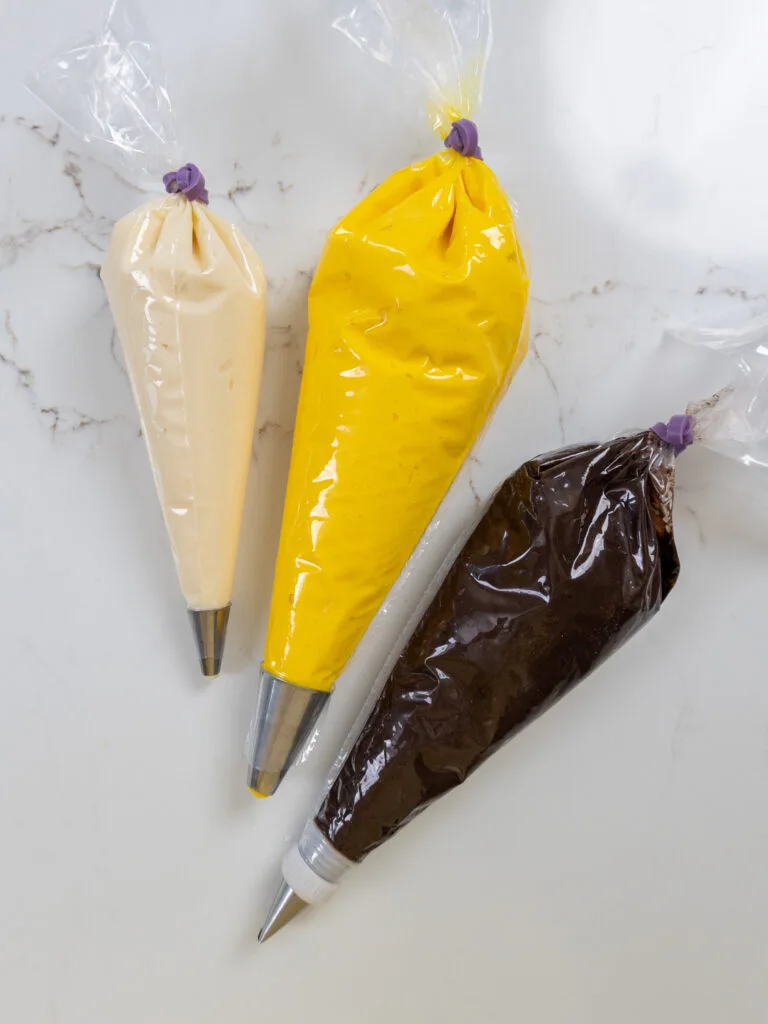 image of frosting in piping bags