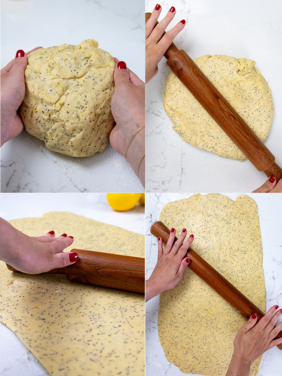 Lemon Rolls, Step 3: Roll Up and Bake the Lemon Rolls