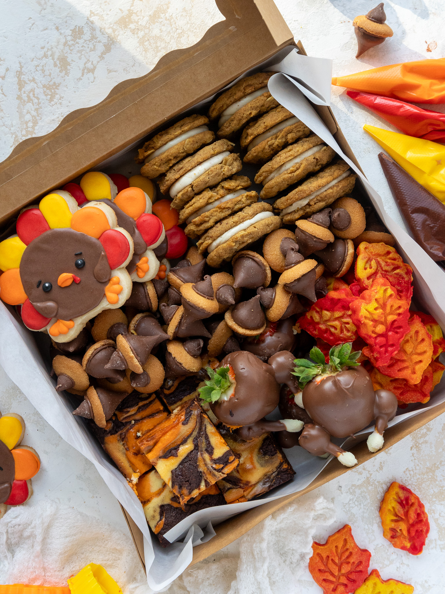 image of a thanksgiving dessert treat box