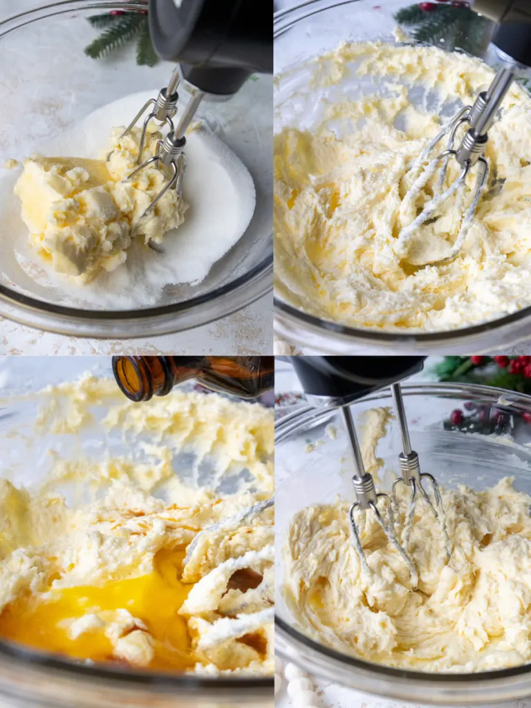 image of butter cookie dough being made