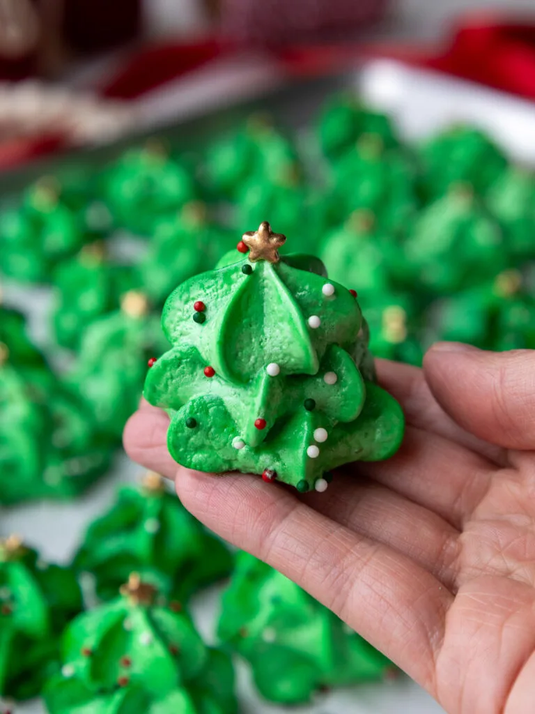 image of meringue trees