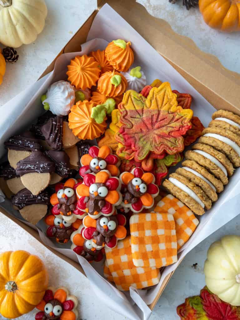 image of chelsweets 2026 thanksgiving cookie boxes