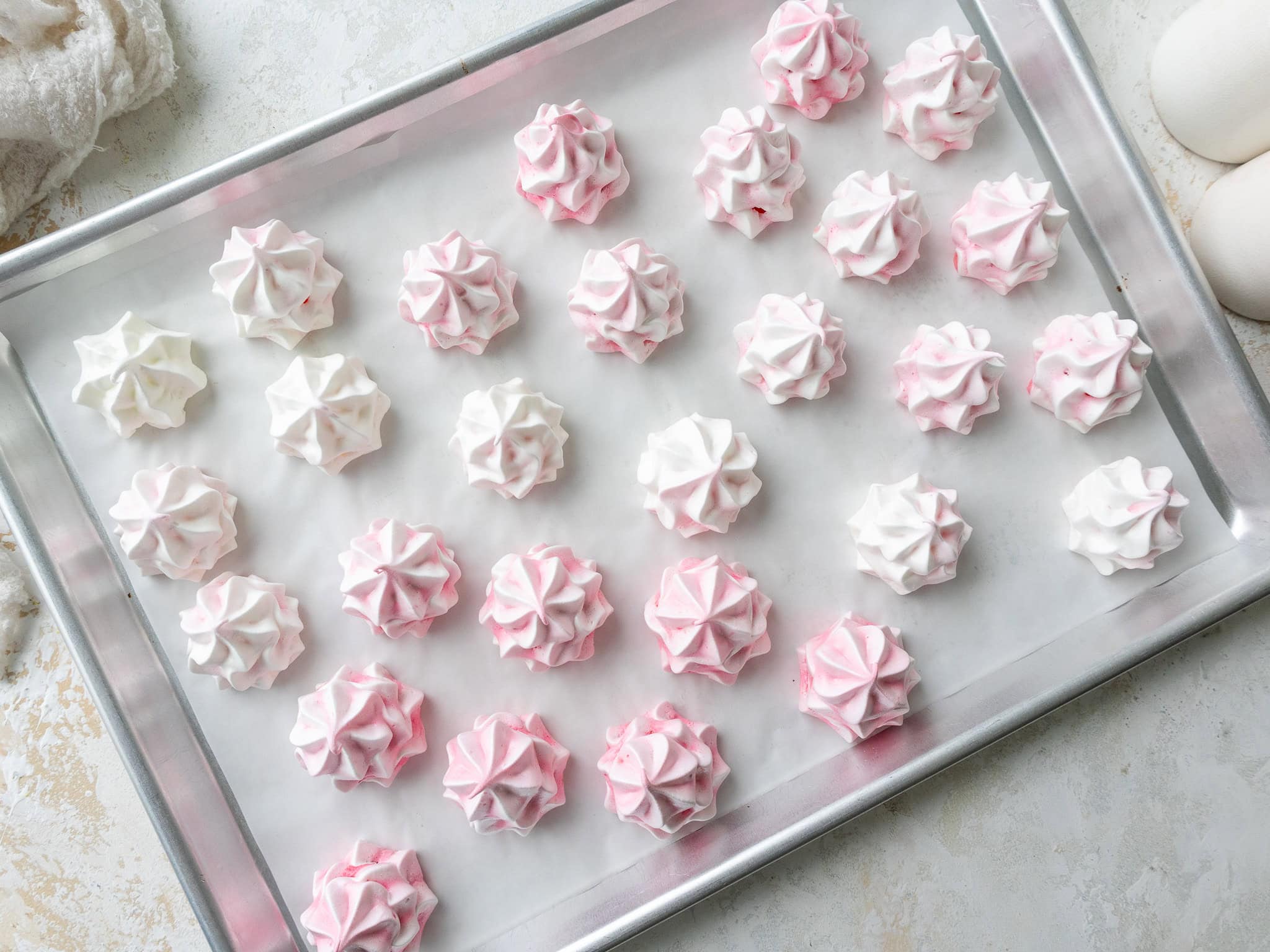 image of the ingredients used to make meringue cookies